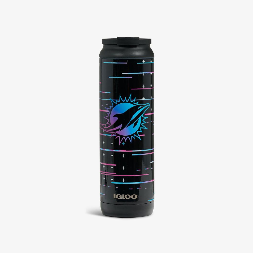 NFL Neon Miami Dolphins 20 Oz Flip ‘n’ Sip Tumbler