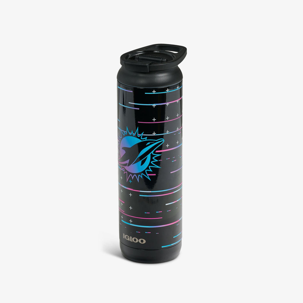 NFL Neon Miami Dolphins 20 Oz Flip ‘n’ Sip Tumbler