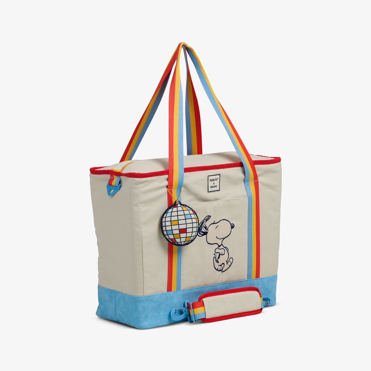 Snoopy Disco Party Dual Compartment Tote Cooler Bag