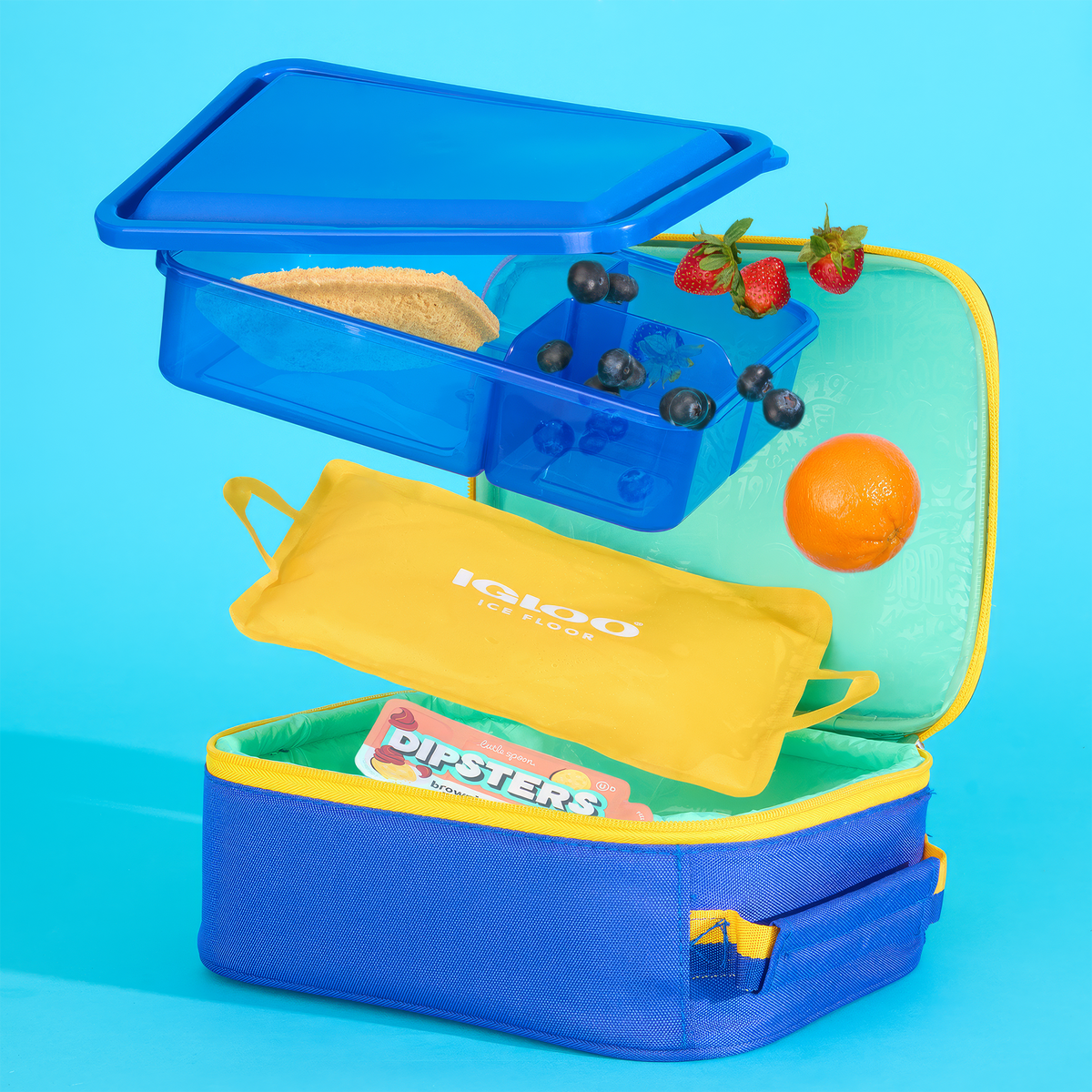 Kids Lunch Slim Cooler Bundle (Bento Box + Ice Floor)